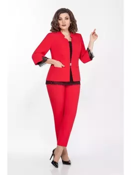 Брючные костюмы 1338/2 красный