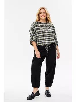 Брючные костюмы 1342/1 клетка, черный