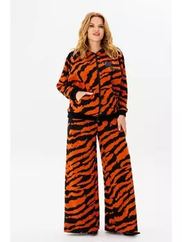 Брючные костюмы 1387 черный, терракот