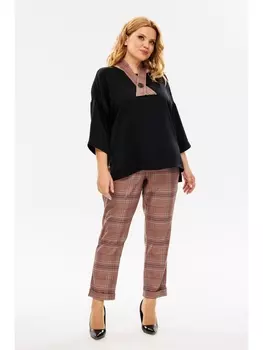 Брючные костюмы 1391 бордо, черный