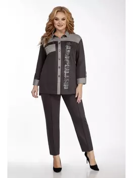 Брючные костюмы 1393-1 горький шоколад