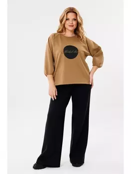 Брючные костюмы 1400 песок, черный