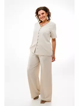 Брючные костюмы 1401 крем-брюле