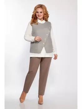 Брючные костюмы 1401 песочный