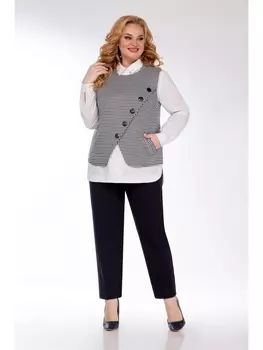 Брючные костюмы 1401 синий