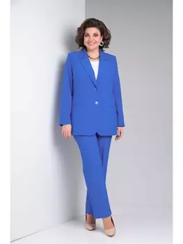 Брючные костюмы 1417 васильковый