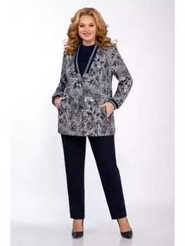 Брючные костюмы 1423 синий