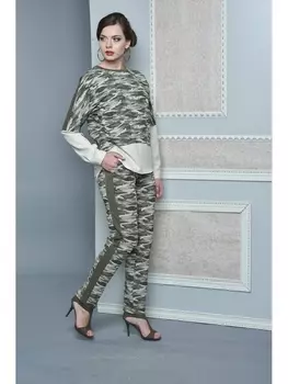 Брючные костюмы 1424-камуфляж