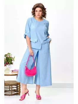 Брючные костюмы 1427 голубой