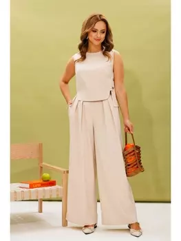 Брючные костюмы 1430 бежевый