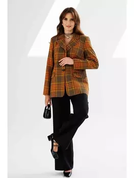 Брючные костюмы 1444 оранжево-черный