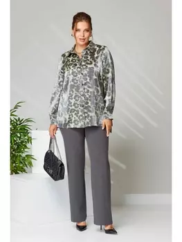 Брючные костюмы 1453 хаки