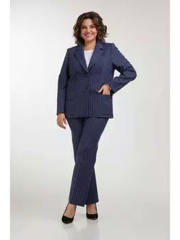 Брючные костюмы 1454 синий