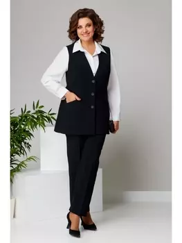 Брючные костюмы 1460 синий