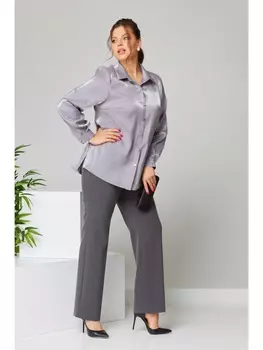 Брючные костюмы 1461 серый