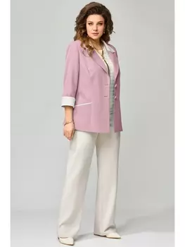 Брючные костюмы 1475 бежево-розовый