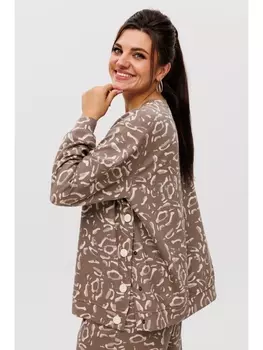 Брючные костюмы 1494 кардамоновый жираф