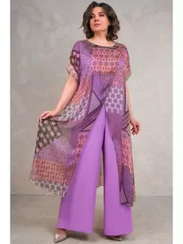 Брючные костюмы 1648 сиреневый