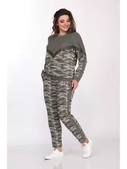 Брючные костюмы 1753 хаки