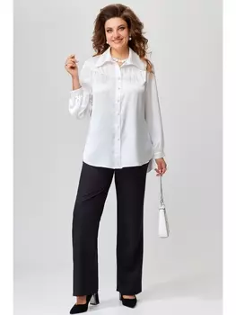 Брючные костюмы 1791 черно-белый