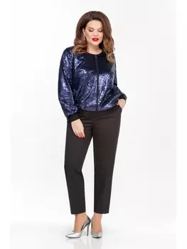 Брючные костюмы 1818 синий