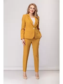 Брючные костюмы 1833-горчица