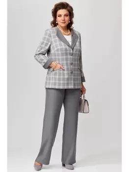 Брючные костюмы 1871 серый