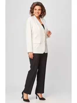 Брючные костюмы 203+596 молочно-черный