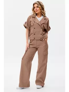 Брючные костюмы 2067С кофе