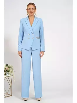 Брючные костюмы 2075 голубой