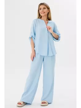Брючные костюмы 2075 голубой