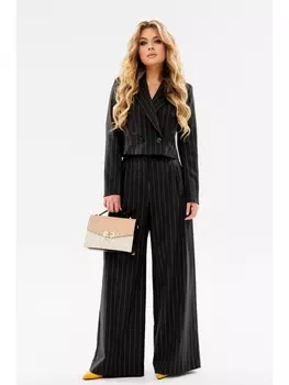 Брючные костюмы 2080В полоска черный