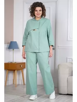 Брючные костюмы 2098 нежно-фисташковый