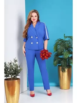 Брючные костюмы 213-василек