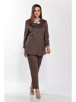 Брючные костюмы 2194 коричн.кл.