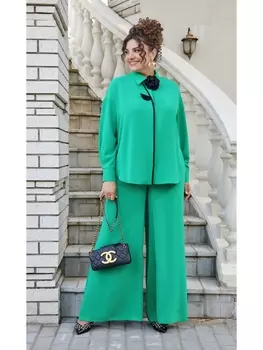 Брючные костюмы 22923 светло зеленый