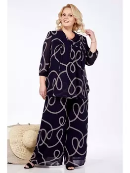 Брючные костюмы 2294 синий