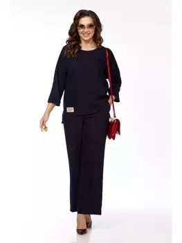 Брючные костюмы 2423 т. синий
