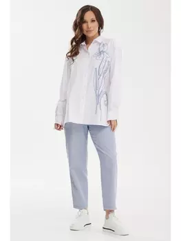 Брючные костюмы 2457 голубой