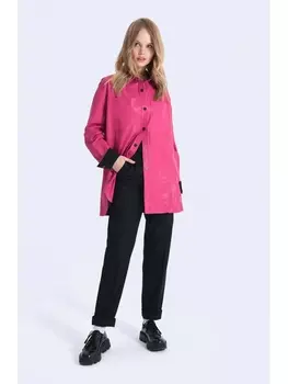 Брючные костюмы 2484 фуксия+ черный