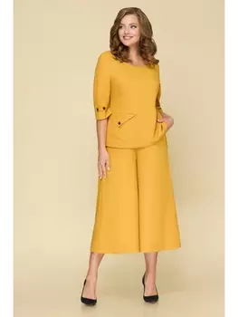 Брючные костюмы 2566 горчица