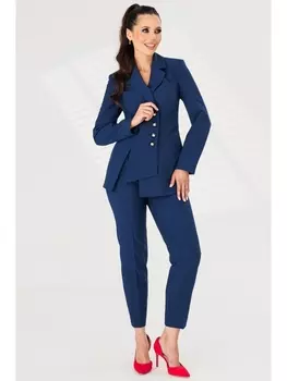 Брючные костюмы 2829 темно-синий