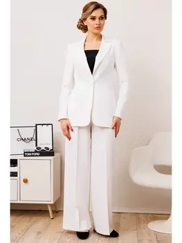 Брючные костюмы 2843 молочный