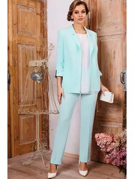 Брючные костюмы 2844 мята