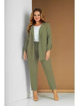 Брючные костюмы 291 олива