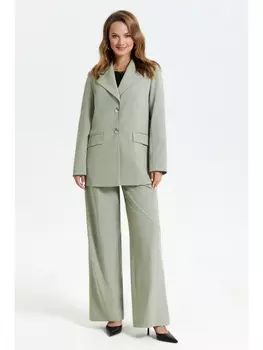 Брючные костюмы 2951 хаки+полоска