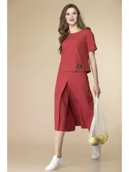 Брючные костюмы 2-1971 красный кирпич