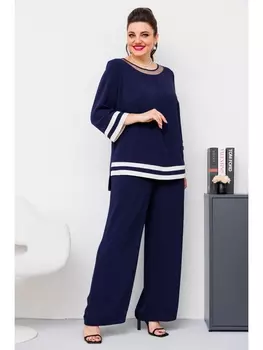 Брючные костюмы 2-2573 синий