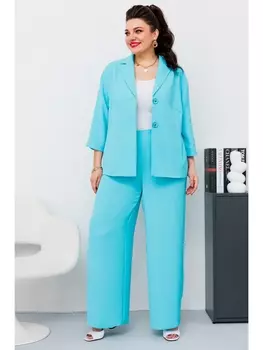 Брючные костюмы 2-2654 бирюза