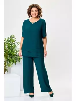 Брючные костюмы 2-2693 морская волна